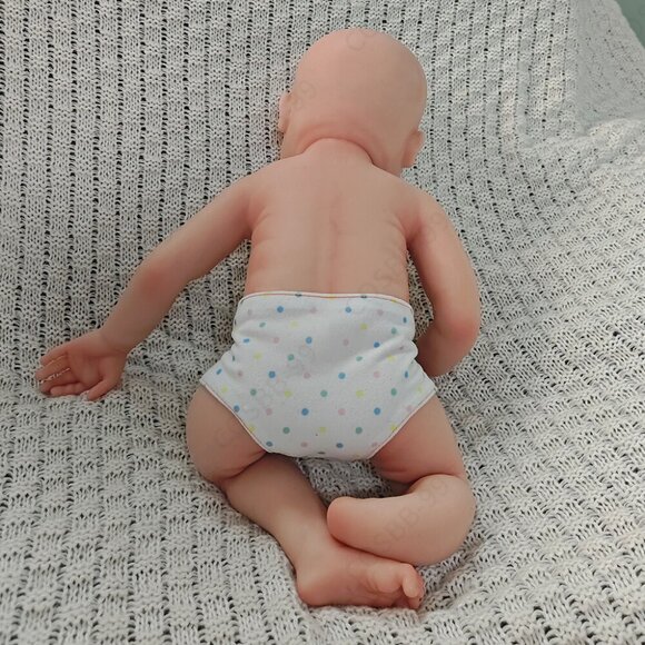 45cm Sleeping Full Platinum Silicone Reborn Baby Dolls Newborn Girl 5.94lbs Baby - Picture 10 of 15